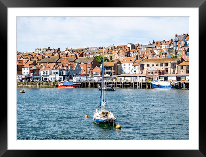 Whitby Harbour, North Yorkshire Framed Mounted Print by Chris Yaxley