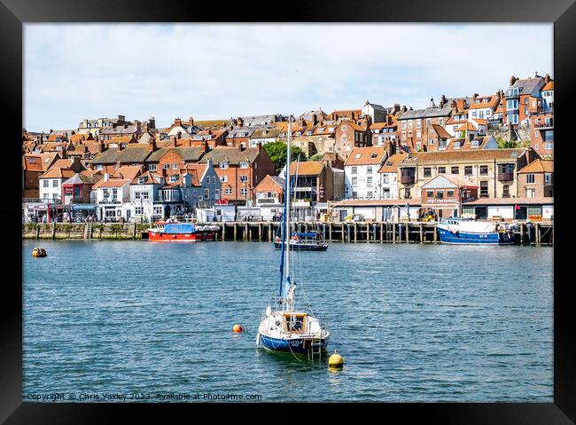 Whitby Harbour, North Yorkshire Framed Print by Chris Yaxley