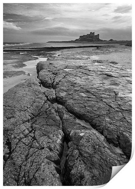 Bamburgh Castle No3 Print by Stephen Wakefield