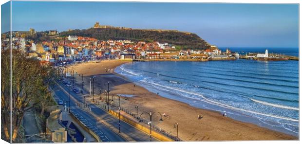 Scarborough South Bay  Canvas Print by Darren Galpin