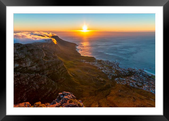 Camps bay Framed Mounted Print by Fabrizio Troiani