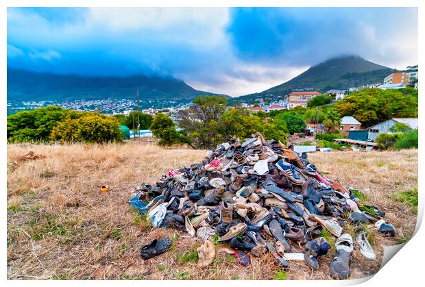 Pile of discarded shoes  Print by Fabrizio Troiani