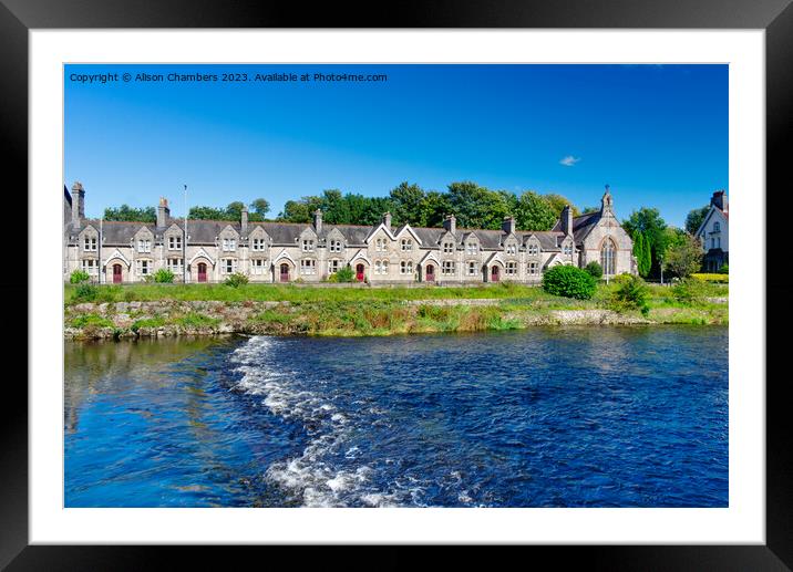 Historic Kendal and the River Kent Framed Mounted Print by Alison Chambers