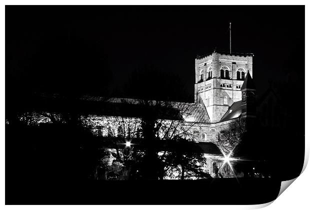 St Albans Cathedral Print by Doug McRae