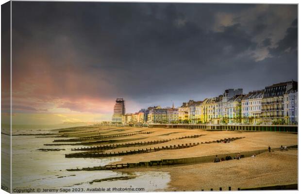 Hastings Canvas Print by Jeremy Sage