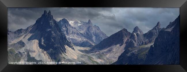 Aiguilles d'Arves, Savoie, France (Panorama) Framed Print by Imladris 