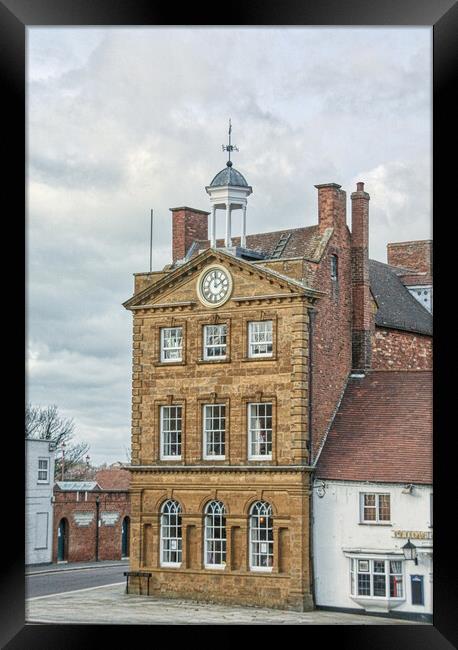Historical Charm: Daventry's Moot Hall Framed Print by Helkoryo Photography