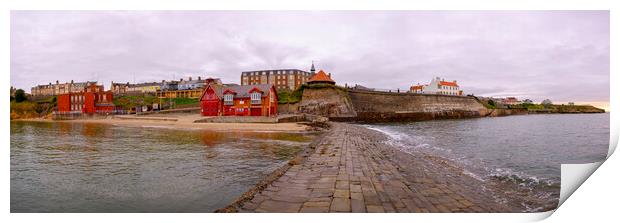 Cullercoats Panorama Print by Tim Hill