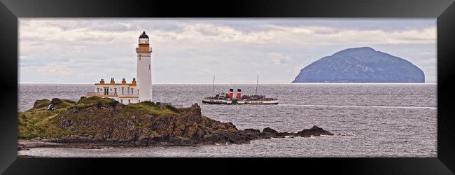 Iconic paddle steamer Waverley passing Turnberry l Framed Print by Allan Durward Photography