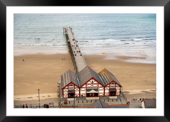 Victorian pier on the coast Framed Mounted Print by Chris Yaxley