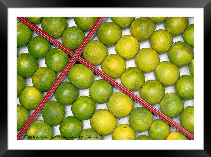 Box of Limes Framed Mounted Print by Keith Cooper