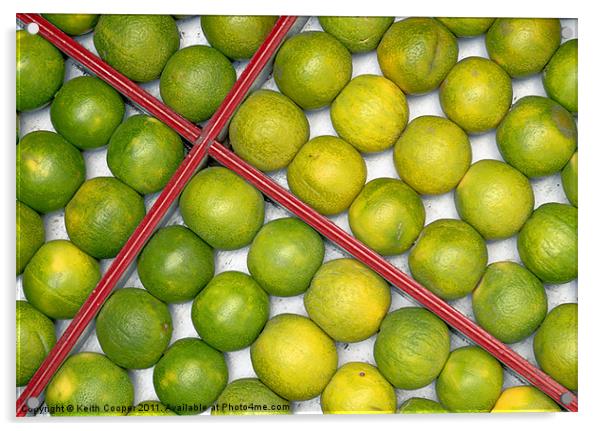 Box of Limes Acrylic by Keith Cooper