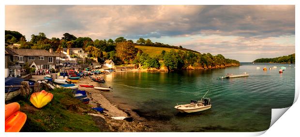 Helford Passage at sunset 2 Print by Maggie McCall