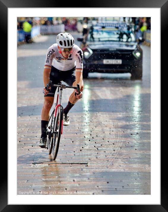 World championship cycling road race Framed Mounted Print by John Rae