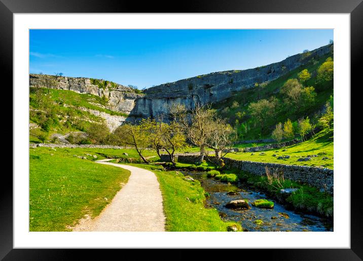 Malham Cove Framed Mounted Print by Steve Smith