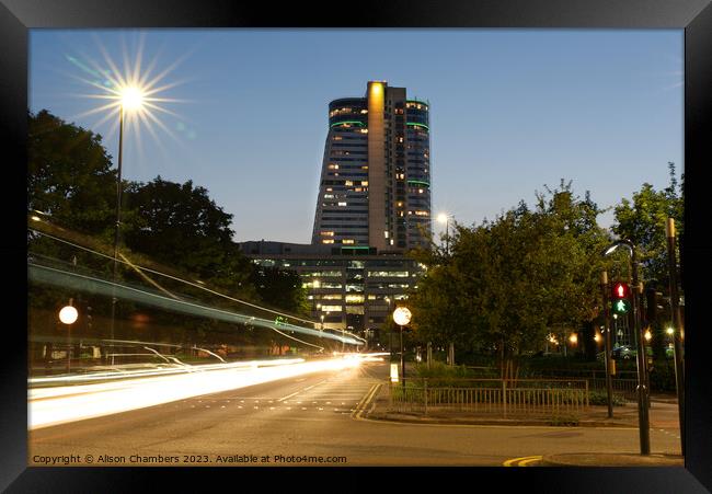 Leeds Bridgewater Place Framed Print by Alison Chambers