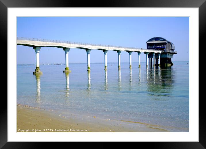 Mirror Image at Bembridge Lifeboat Station Framed Mounted Print by john hill