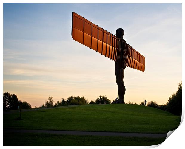 Northern Angel Bathed in Sunlight Print by Rob Cole