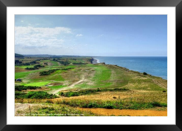 Sheringham Golf Course Framed Mounted Print by Diana Mower