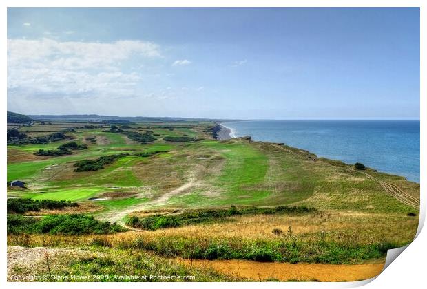 Sheringham Golf Course Print by Diana Mower