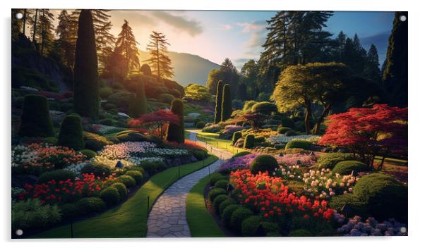 Beautiful Gardens Acrylic by CC Designs