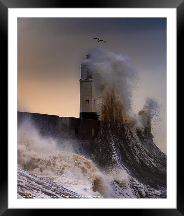 Close Call Framed Mounted Print by David Spencer