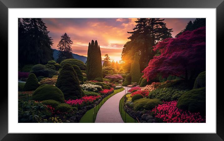 The Garden  Framed Mounted Print by CC Designs