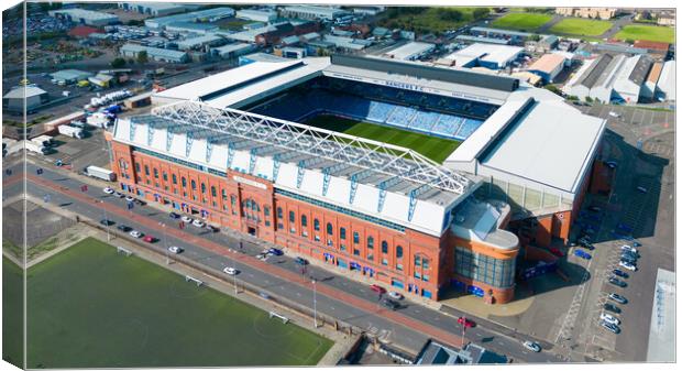 Glasgow Rangers FC Canvas Print by Apollo Aerial Photography