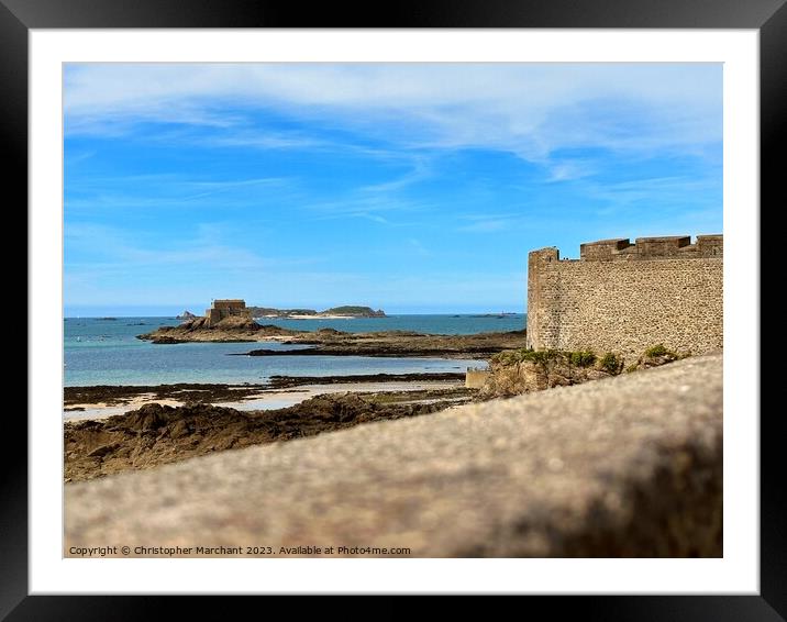 Saint-Malo on a sunny day  Framed Mounted Print by Christopher Marchant