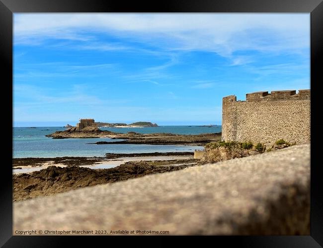 Saint-Malo on a sunny day  Framed Print by Christopher Marchant