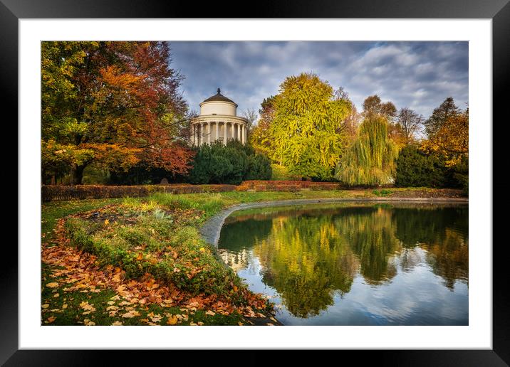 Autumn In Saxon Garden In Warsaw Framed Mounted Print by Artur Bogacki