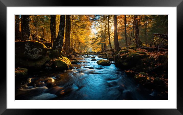 Autumn Forest  Framed Mounted Print by CC Designs