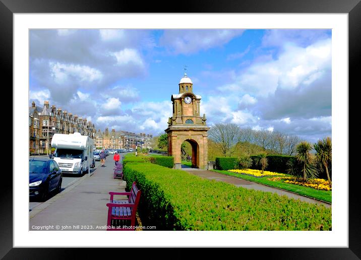 Historic Holbeck Clock Tower: Scarborough's Pride Framed Mounted Print by john hill