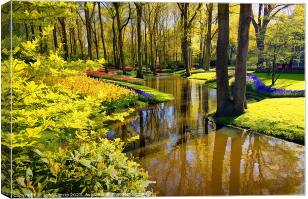 Enchanted Tulip Forest - CR2305-9210-ABS Canvas Print by Jordi Carrio
