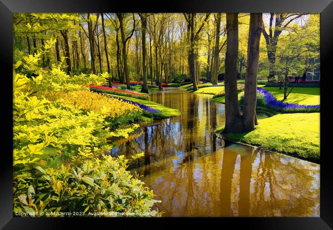 Enchanted Tulip Forest - CR2305-9210-ABS Framed Print by Jordi Carrio