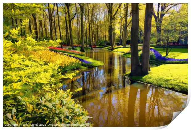 Enchanted Tulip Forest - CR2305-9210-ABS Print by Jordi Carrio