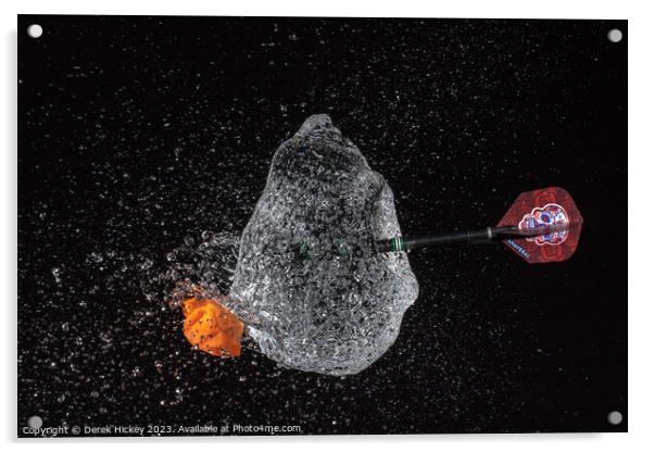 Balloon Burst Acrylic by Derek Hickey