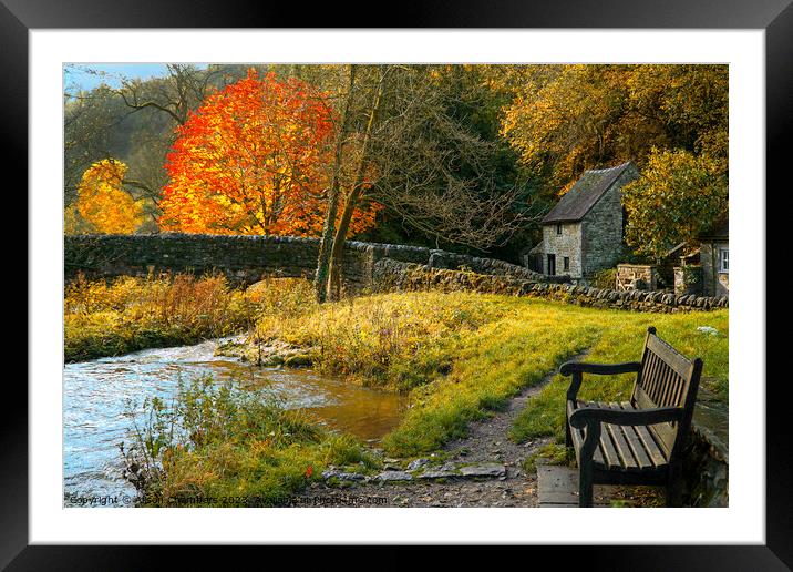 Milldale in Dovedale Framed Mounted Print by Alison Chambers