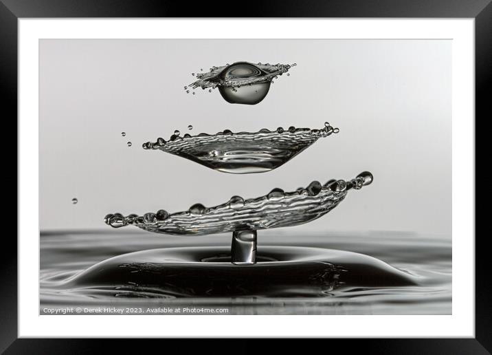 The Impossible Droplets Framed Mounted Print by Derek Hickey