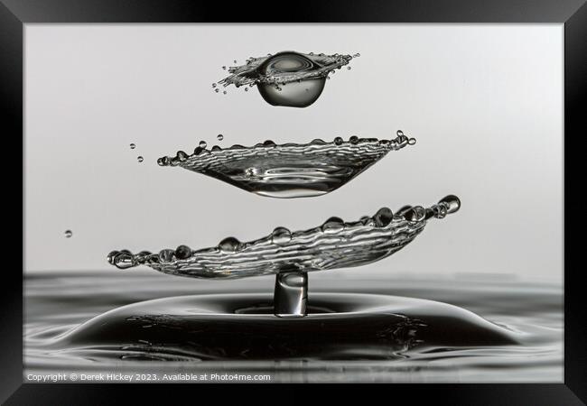 The Impossible Droplets Framed Print by Derek Hickey