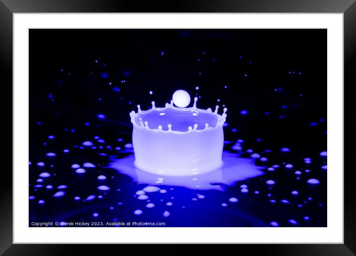 Table Top Droplets Framed Mounted Print by Derek Hickey