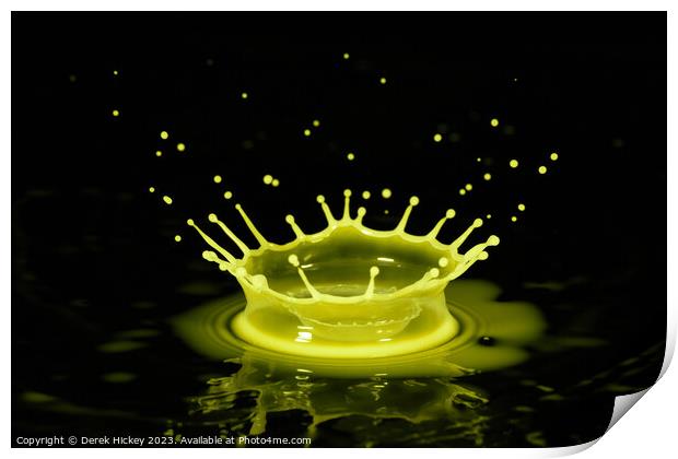 Splash Crown  Print by Derek Hickey