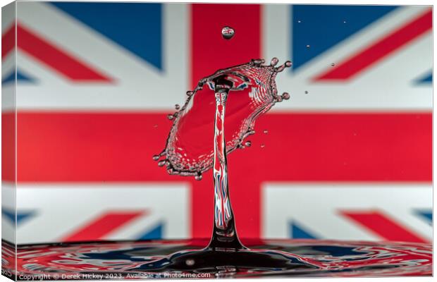 Union Jack Reflections Canvas Print by Derek Hickey