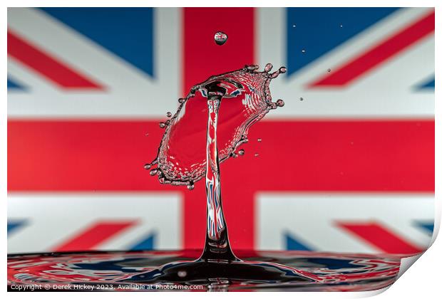 Union Jack Reflections Print by Derek Hickey