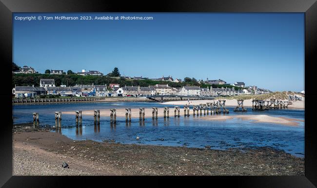Legacy and Innovation: Lossiemouth's Bridges Framed Print by Tom McPherson