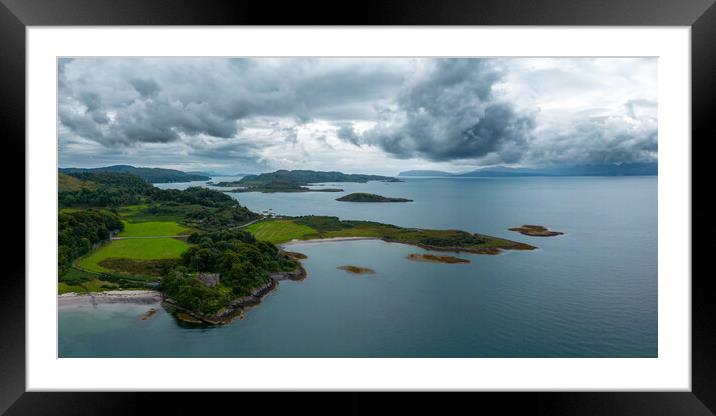Ganavan to Kerrera Framed Mounted Print by Apollo Aerial Photography