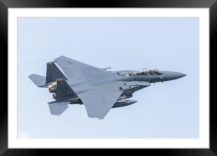 F-15E Strike Eagle Boss Man Framed Mounted Print by Jason Wells