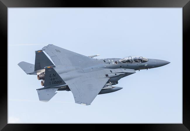 F-15E Strike Eagle Boss Man Framed Print by Jason Wells