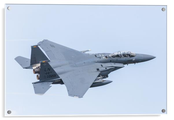 F-15E Strike Eagle Boss Man Acrylic by Jason Wells