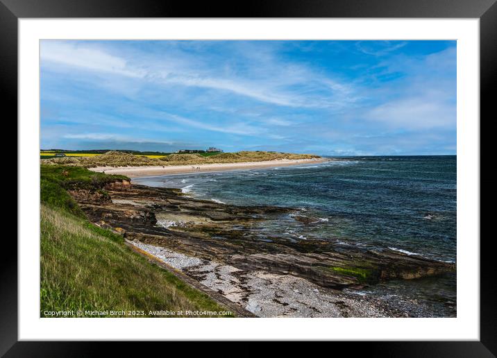 Seahouses Beach  Framed Mounted Print by Michael Birch